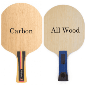 Carbon vs All-wood table tennis