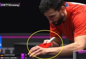 Andrej Gacina using Viscaria against Ruwen Filus