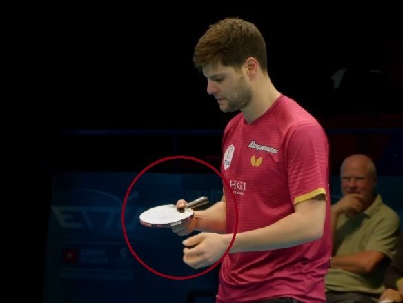 Dimitrij Ovtcharov using Ovtcharov Innerforce ALC against against Anders LInd