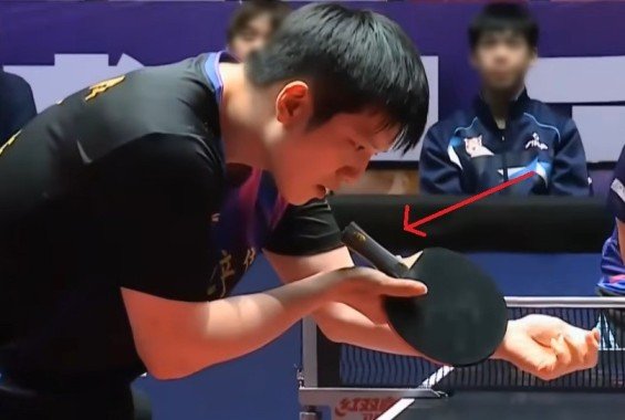 Fan Zhendong using Fan Zhendong ALC against Sora Matsushima