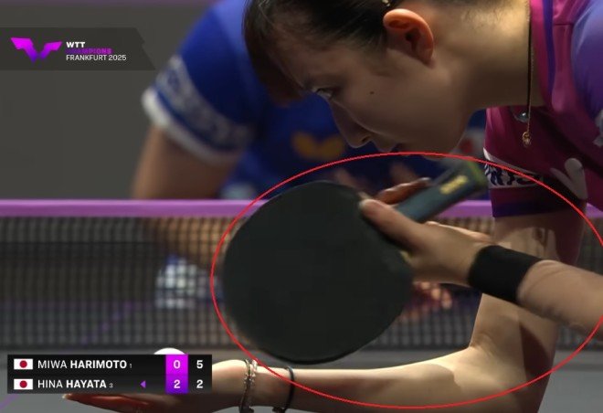 Hina Hayata using Nitakku Hina Hayata H2 against Miwa Harimoto