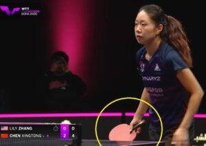 Lily Zhang using Joola Nobilis PBO-c against Chen Xingtong