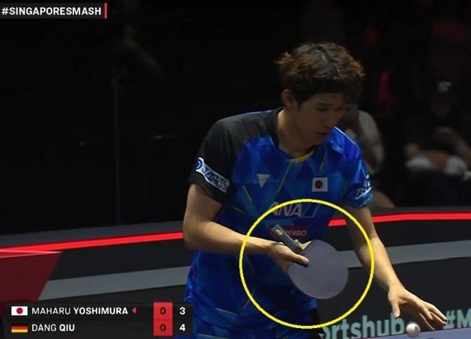 Maharu Yoshimura using Fan Zhendong ALC against Dang Qiu