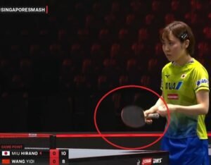 Miu Hirano using Butterfly Viscaria against Wang Yidi