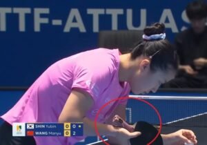 Shin Yubin using DHS Hurricane Sun against Wang Manyu