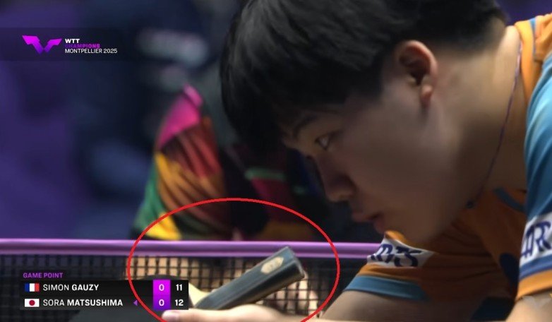 Sora Matsushima using Fan Zhendong ALC against Simon Gauzy