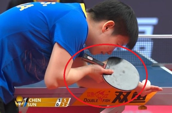 Sun Yinghsa using Carbonado 45 against Chen Meng