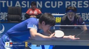 Tomokazu Harimoto using Harimoto Innerforce Super ALC at Asian Cup 2026