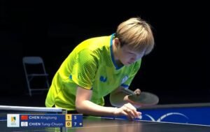 Chien Tung-Chuan using Harimoto Innerforce ALC against Chen Xingtong