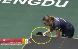 Linda Bergstrom using Koji Matsushita Offensive against Shin Yubin