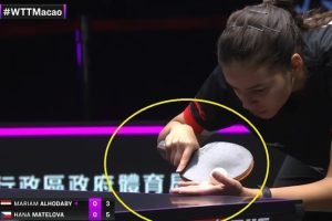 Mariam Alhodaby using Korbel SK7 against Hana Matelova