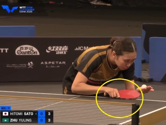 Hitomi Sato blade at the WTT Star Contender Doha 2026