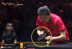 Li Yu-Jhun using Viscaria against Chen Xingtong