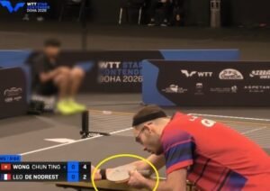 Leo De Nodrest equipment setup against Wong Chun Ting