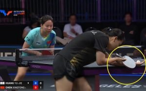 Huang Yu-Jie using Xuperman Super A1 against Chen Xingtong at the China Smash 2026