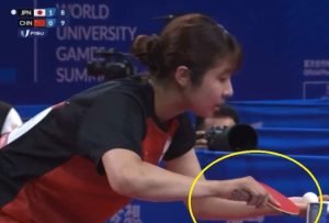 Kyoka Idesawa equipment setup against He Zhuojia