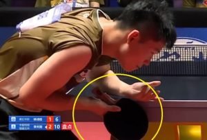 Li Tianyang using DHS 08X against Lin Shidong