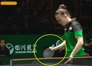 Victoria Strassburger using Felix Lebrun Hyper Carbon against Andreea Dragoman